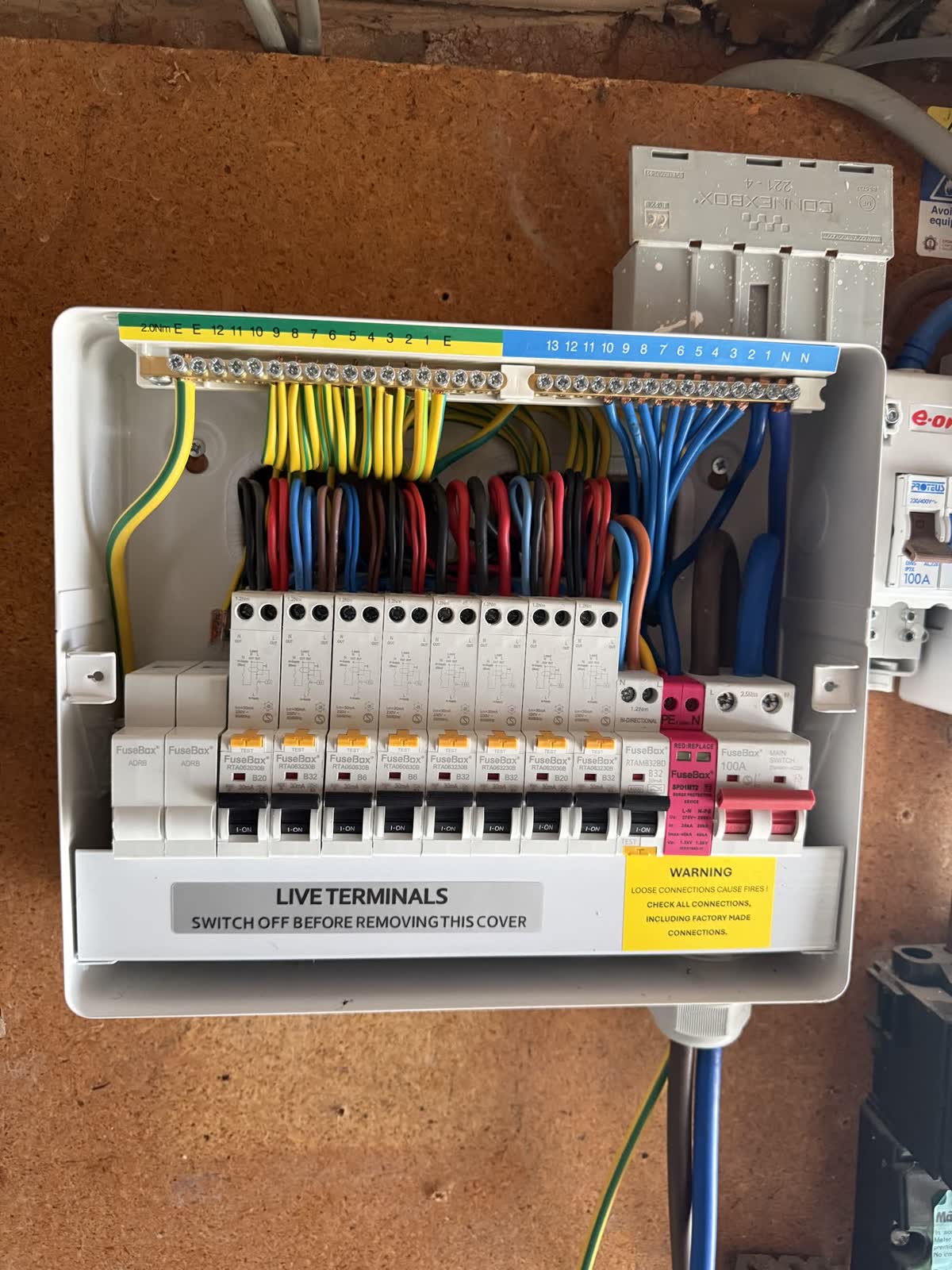 Consumer unit rewire