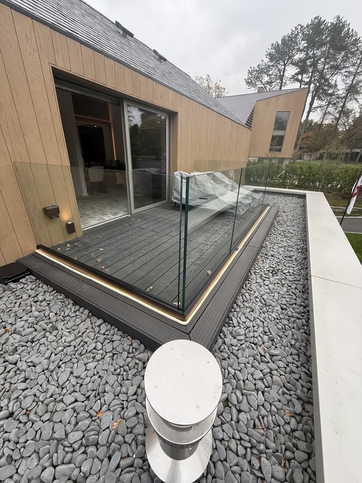 Decking and garden lighting