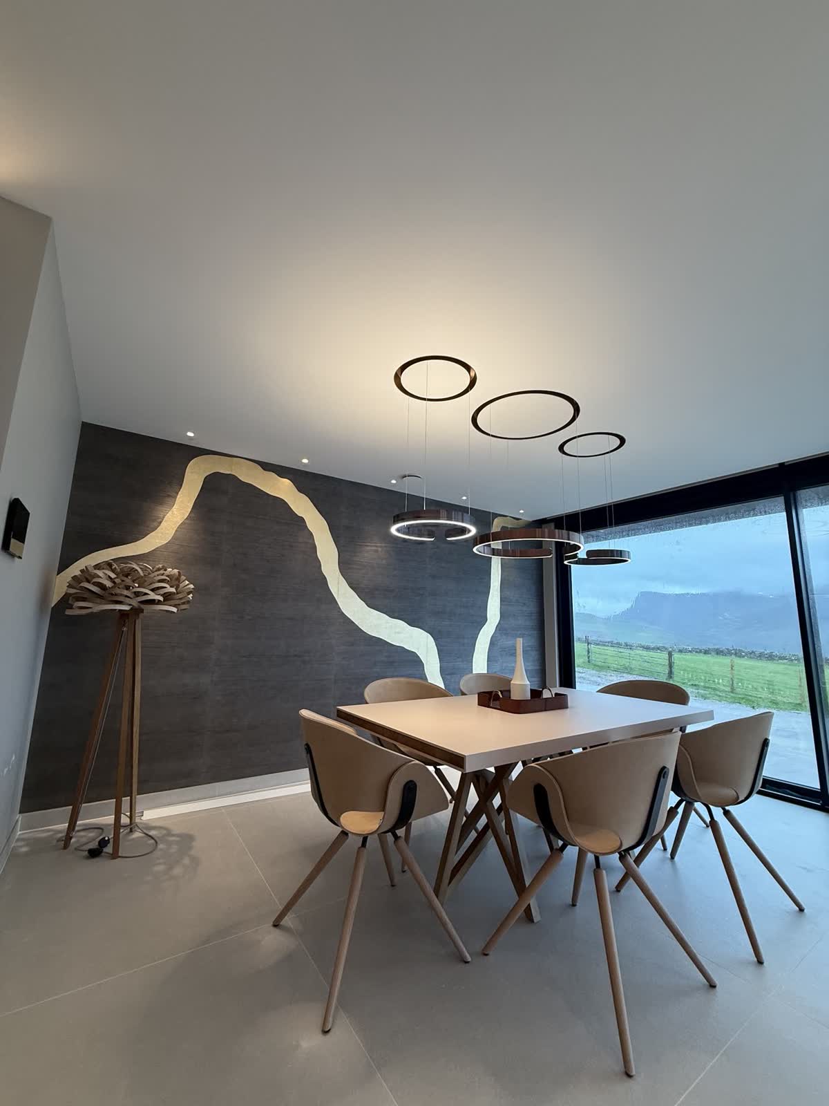 Dining room feature lighting