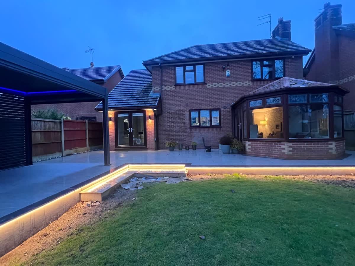 Garden lighting scheme