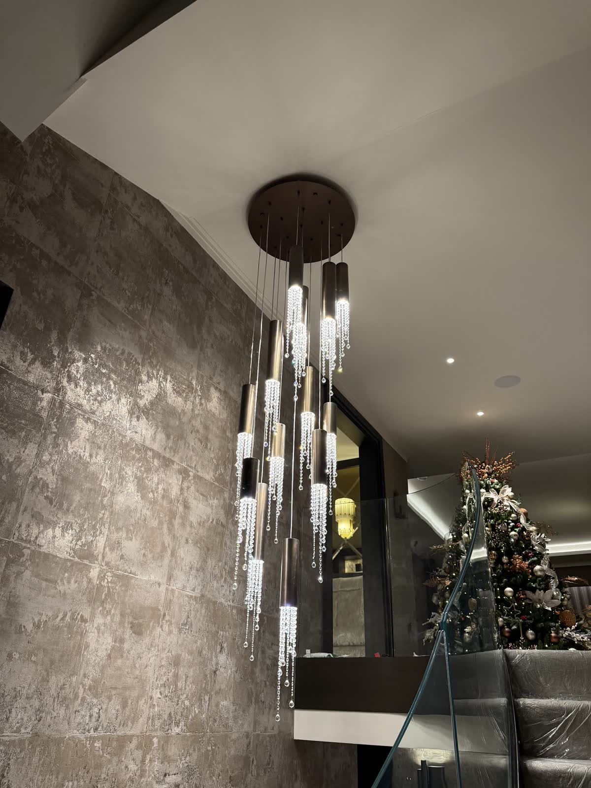 Hallway pendant cluster